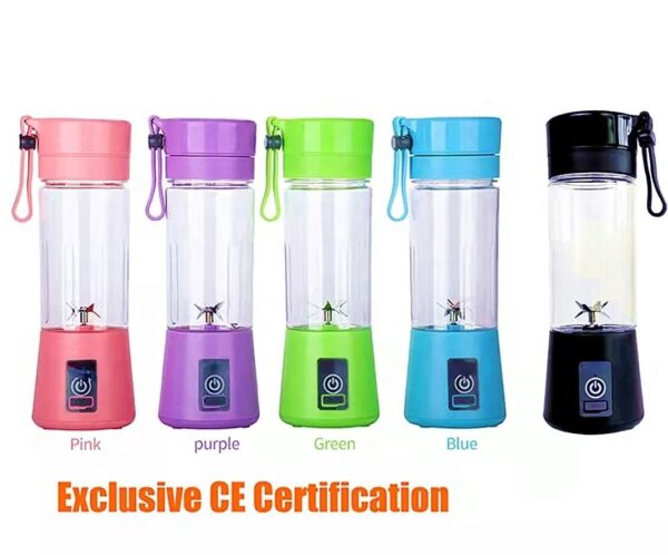 Juicer Blender 6 Blades USB Portable 380ml Mini Fruit Bottle Juicer Small Blender - Image 5